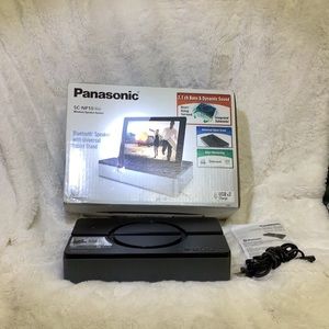 Panasonic Bluetooth speaker with Universal tablet stand model number SC – NP10
